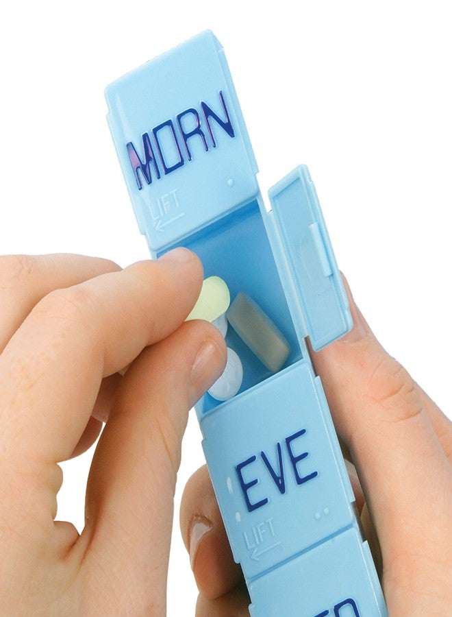 أبيكس منظم حبوب أسبوعي كبير من أبيكس - منظم حبوب أسبوعي، 4 مرات في اليوم، سهل الفتح، لتنظيم الأدوية أو الفيتامينات - Image 2